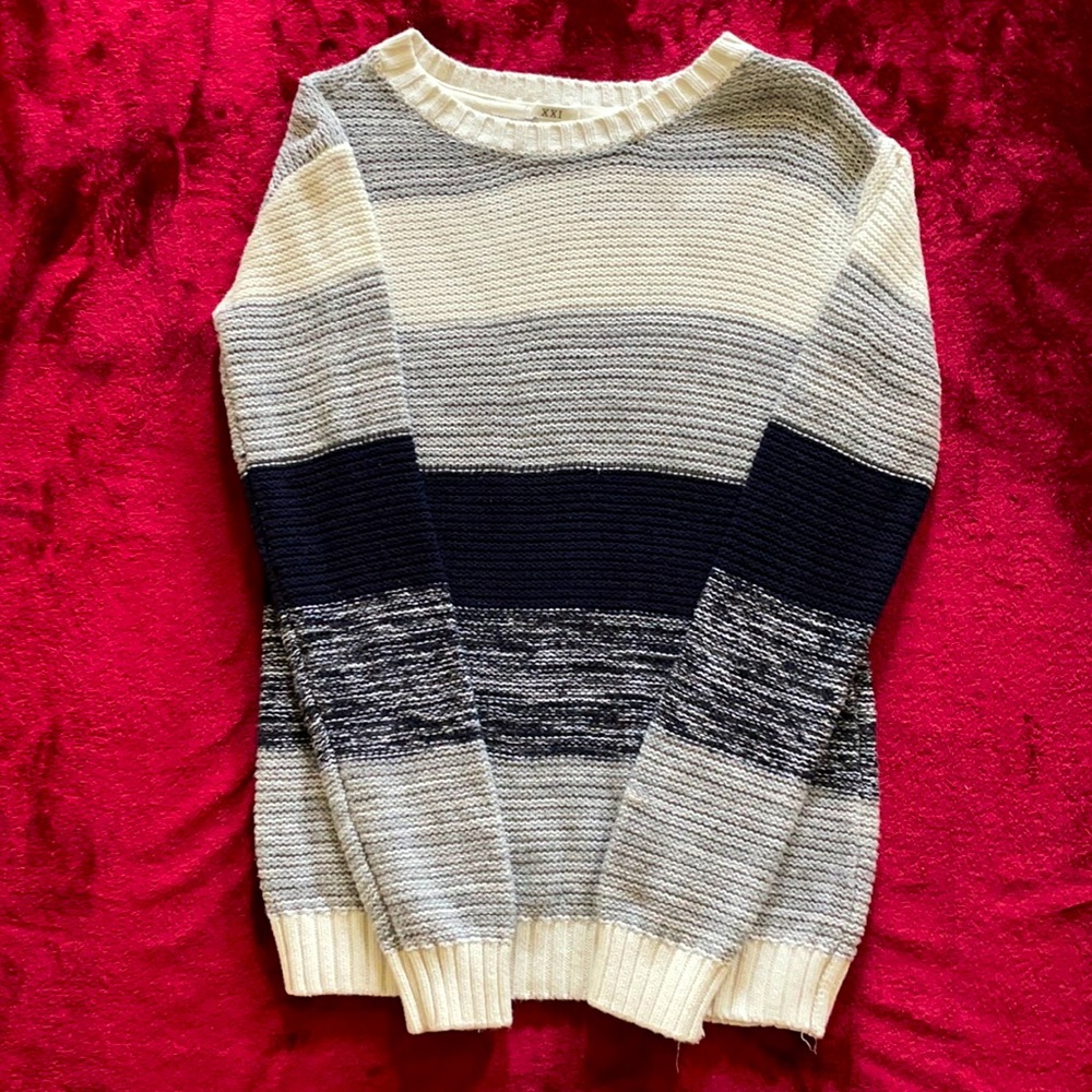 Forever21 knit striped sweater
